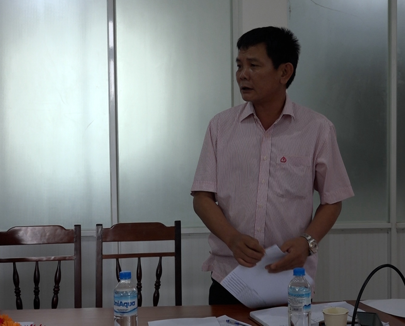 Phòng Giao dịch NHCSXH huyện thông qua báo cáo hoạt động